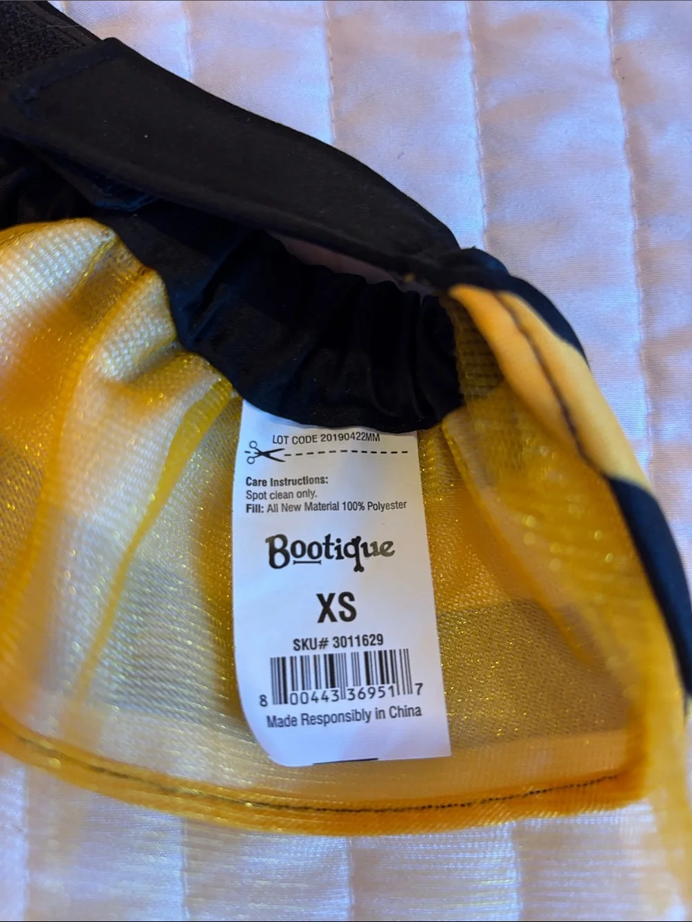 Bumblebee Dog costume three-Piece.